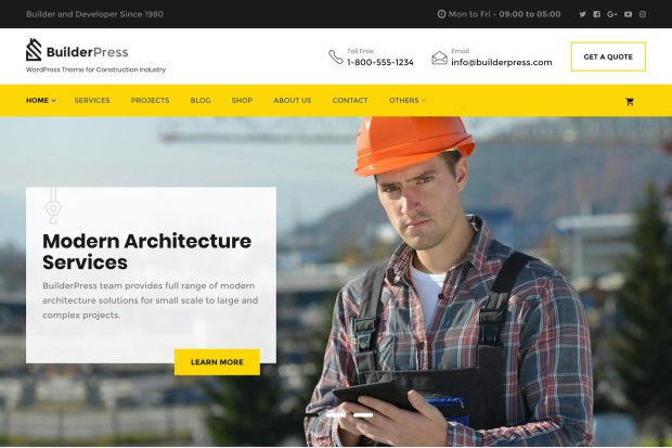 BuilderPress - WordPress Theme for Construction 1.2.5