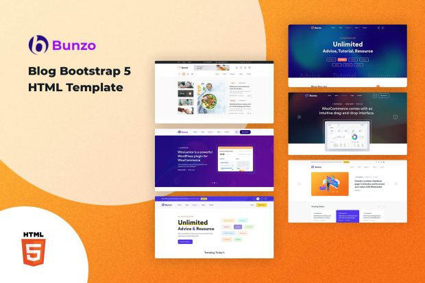 Bunzo - Blog Bootstrap 5 HTML Template