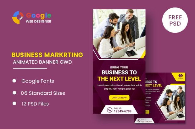 Business Animated Banner GWD