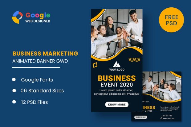 Business Event Animated Banner GWD