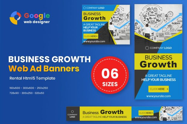 Business Growth Banners HTML5 - GWD