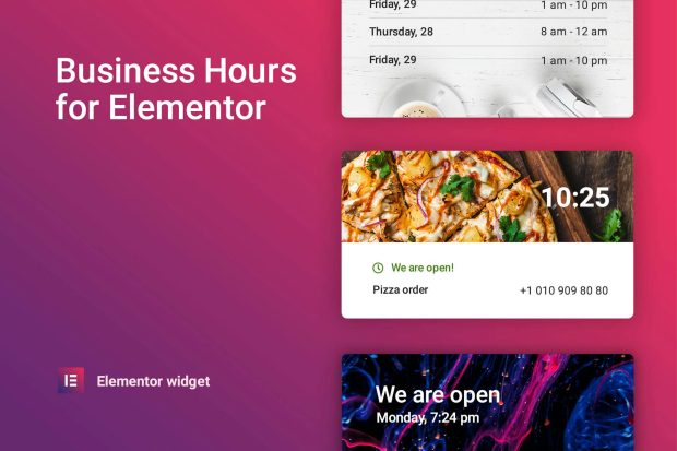 Business hours for Elementor 1.0.8