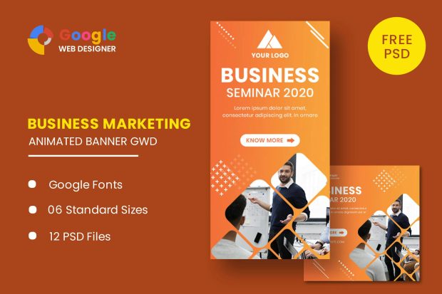 Business Seminar Animated Banner GWD