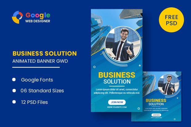 Business Solution Animated Banner GWD