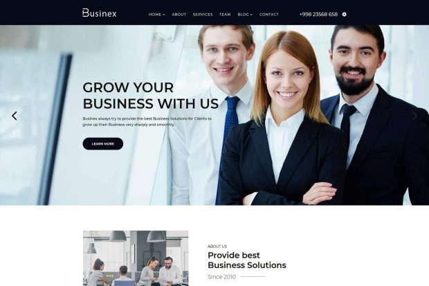 Businex - React Corporate Business Template