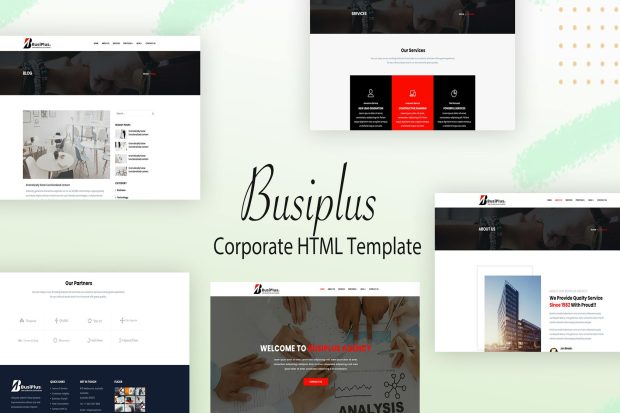 Busiplus - Corporate Business HTML5 Template