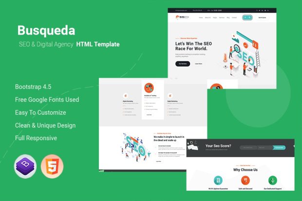 Busqueda - SEO & Digital Agency HTML Template