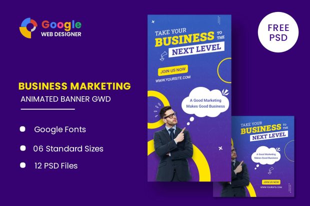 Bussiess Marketing Animated Banner GWD