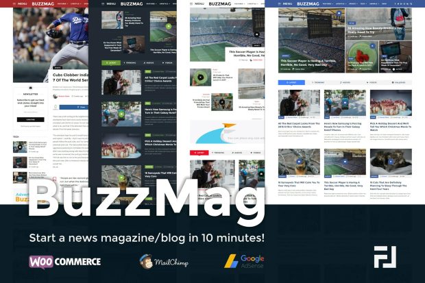 BuzzMag - Viral News WordPress Magazine/Blog Theme 2.3