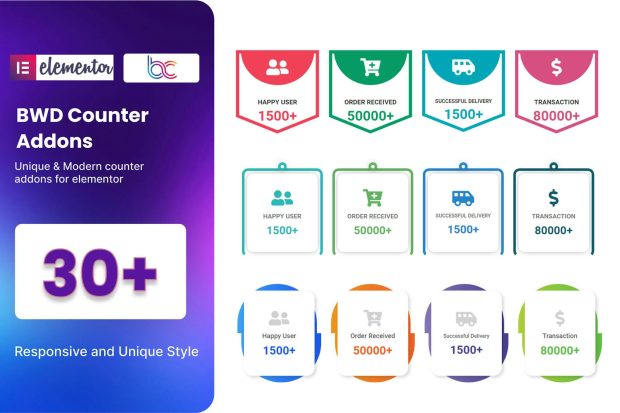 BWD Counter addon for elementor 1.0