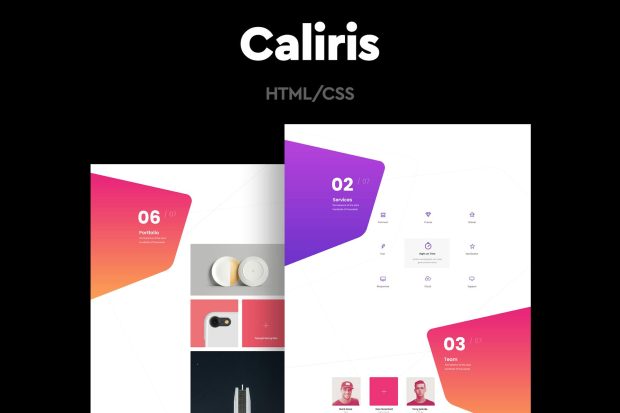 Caliris - Responsive One Page HTML Template