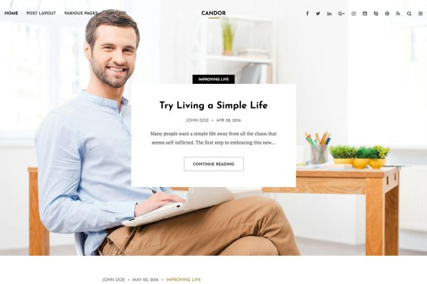 Candor - Responsive WordPress Blog Theme 1.1.5