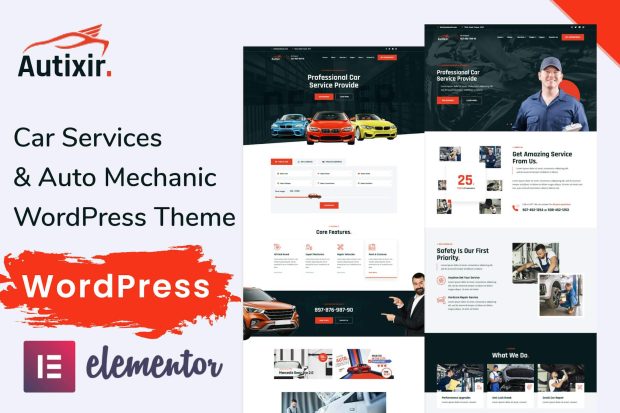 Car Service, Auto Repair WordPress Theme - Autixir 1.0.2