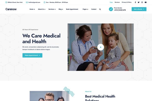 Carenow – Medical & Dentist WordPress Theme 1.1.5