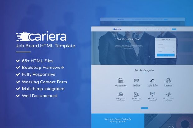 Cariera - Job Board HTML Template