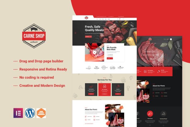 Carne - Meat Shop Elementor Template Kit