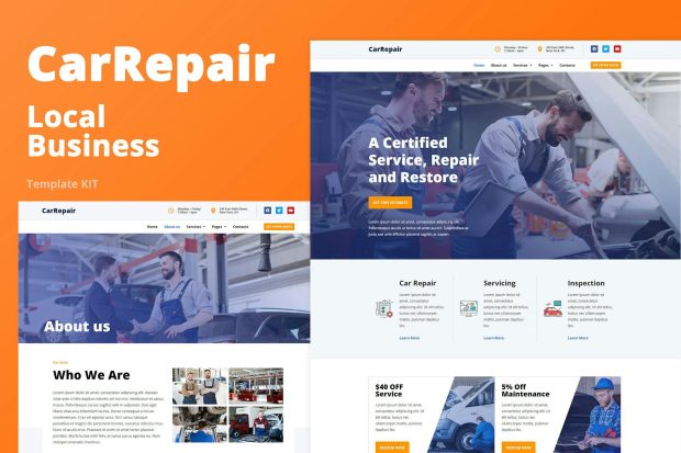 CarRepair - Local Business Template Kit