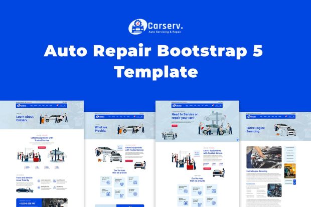 Carserv - Auto Repair Bootstrap 5 Template