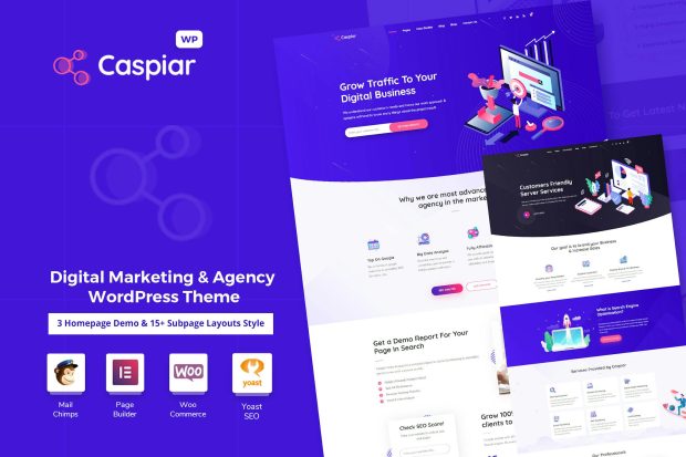 Caspiar | Digital Marketing & Agency Theme 1.4