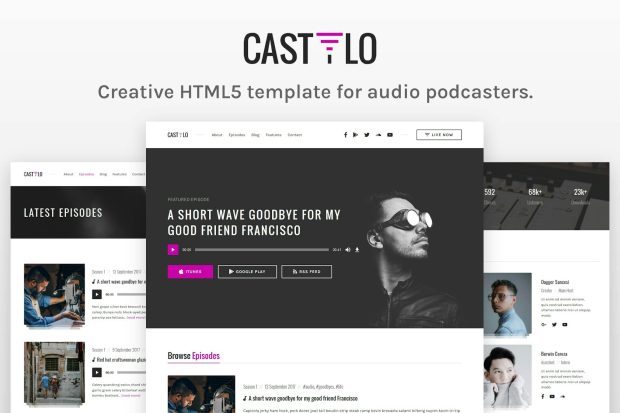 Castilo - Audio Podcast HTML Site Template