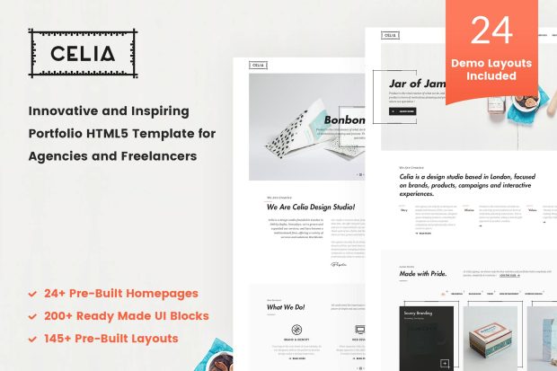 Celia - Innovative Portfolio HTML5 Template