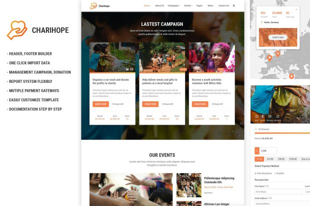 Charihope - Charity and Donation WordPress Theme 1.1.3