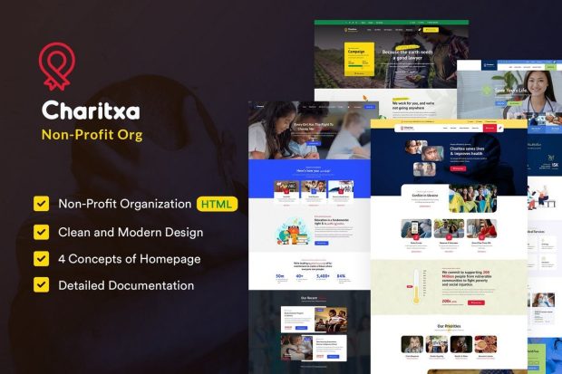 Charitxa | Multipurpose Nonprofit HTML Template