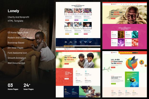 Charity & Nonprofit HTML Template