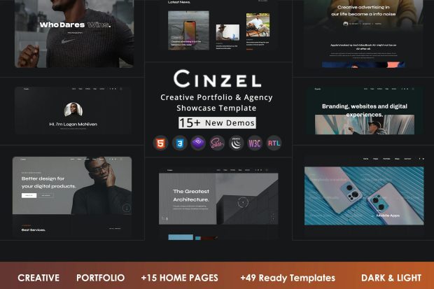 Cinzel - Creative Portfolio & Agency template