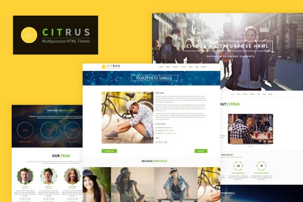 Citrus - One Page HTML5 Parallax Portfolio