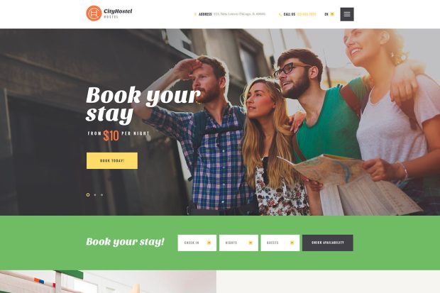 City Hostel | A Travel & Hotel Booking WP Theme 1.1.0