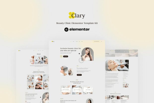 Clary - Beauty Clinic Elementor Template Kit