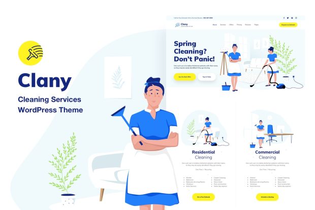 Cleaning Services - WordPress Theme 12.6