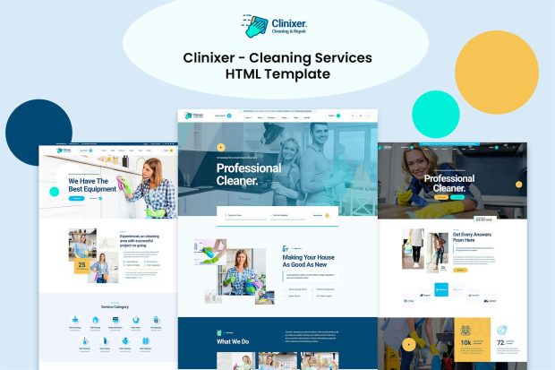 Cleanixer - Cleaning Services HTML5 Template