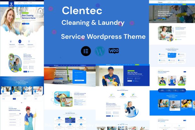 Clentac - Cleaning Services WordPress Theme 1.0