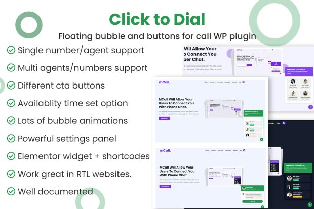 Click to dial - Direct call from website WordPress 1.2.0