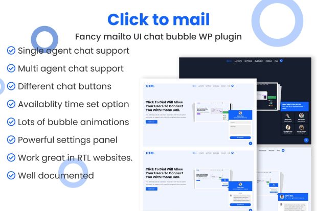 Click to mail - Mailto Help & Support WP plugin 1.0