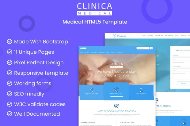 Clinica - Medical HTML Template