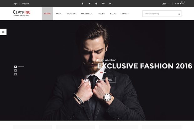 Clothing - eCommerce Fashion Template