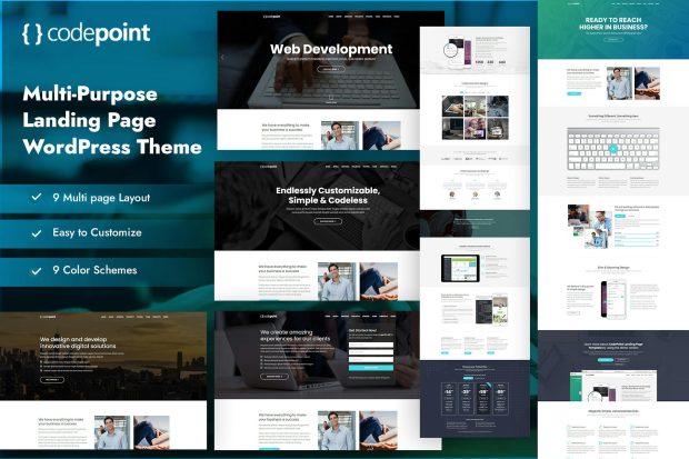 CodePoint - Landing Page WordPress Theme 1.2.2