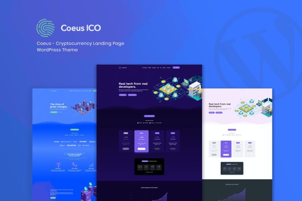 Coeus - Cryptocurrency Landing Page WordPress Them 1.2.0