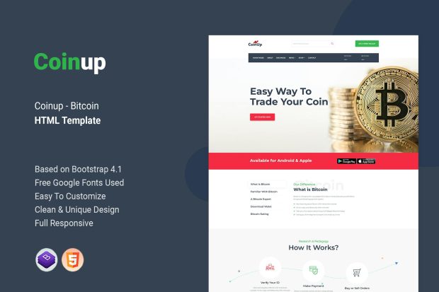 Coinup - Bitcoin HTML Template