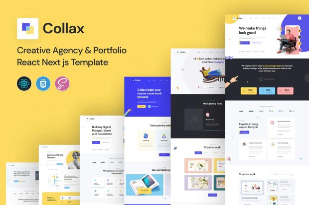 Collax - Creative Agency React Next js Template