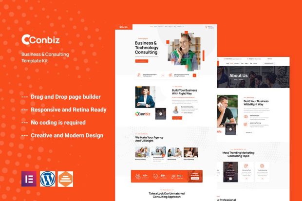 Conbiz - Consultancy & Business Elementor Template Kit