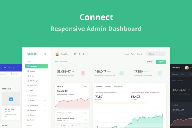 Connect - Responsive Admin Dashboard Template