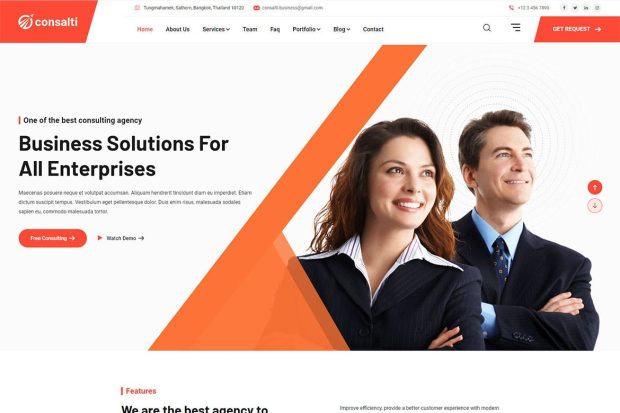 Consalti - Consultancy & Business HTML Template