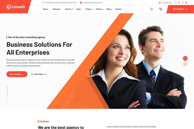 Consalti - Consultancy & Business WordPress Theme 1.0.3