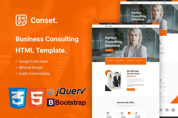 Conset - Business Consulting HTML5 Template