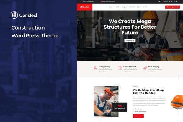 Constech - Construction WordPress Theme 1.0.0