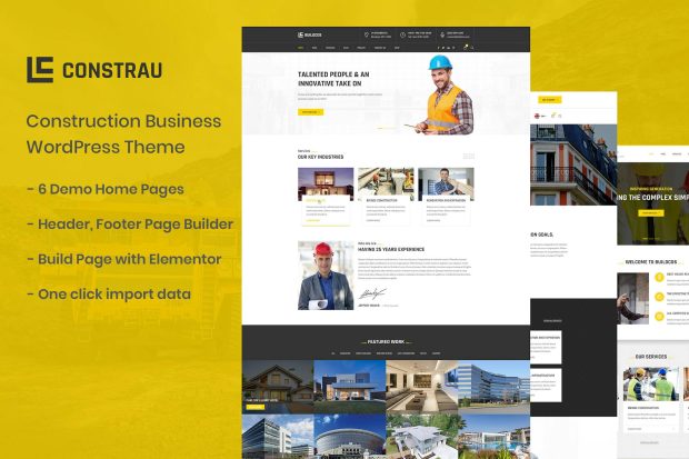 Constrau - Construction Business WordPress Theme 1.2.7